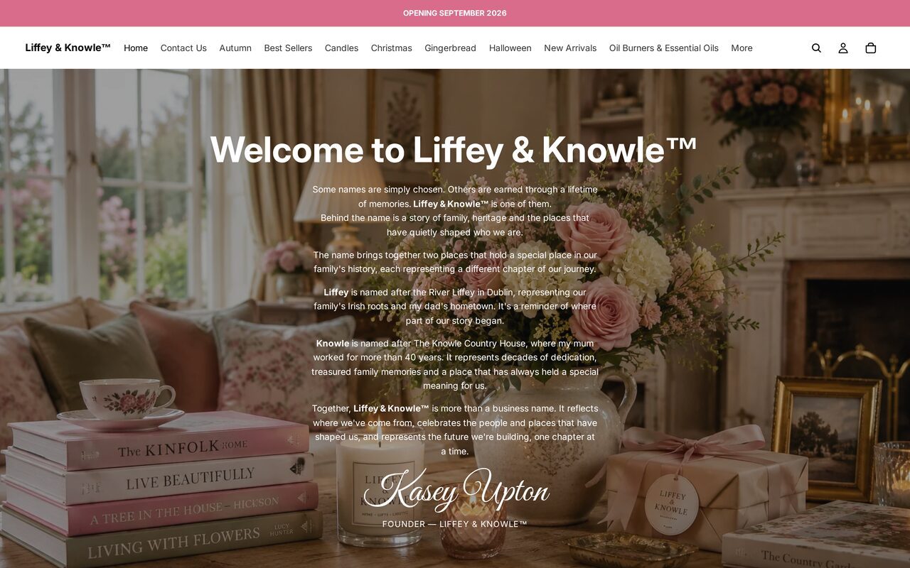 Liffey & Knowle™ — homepage
