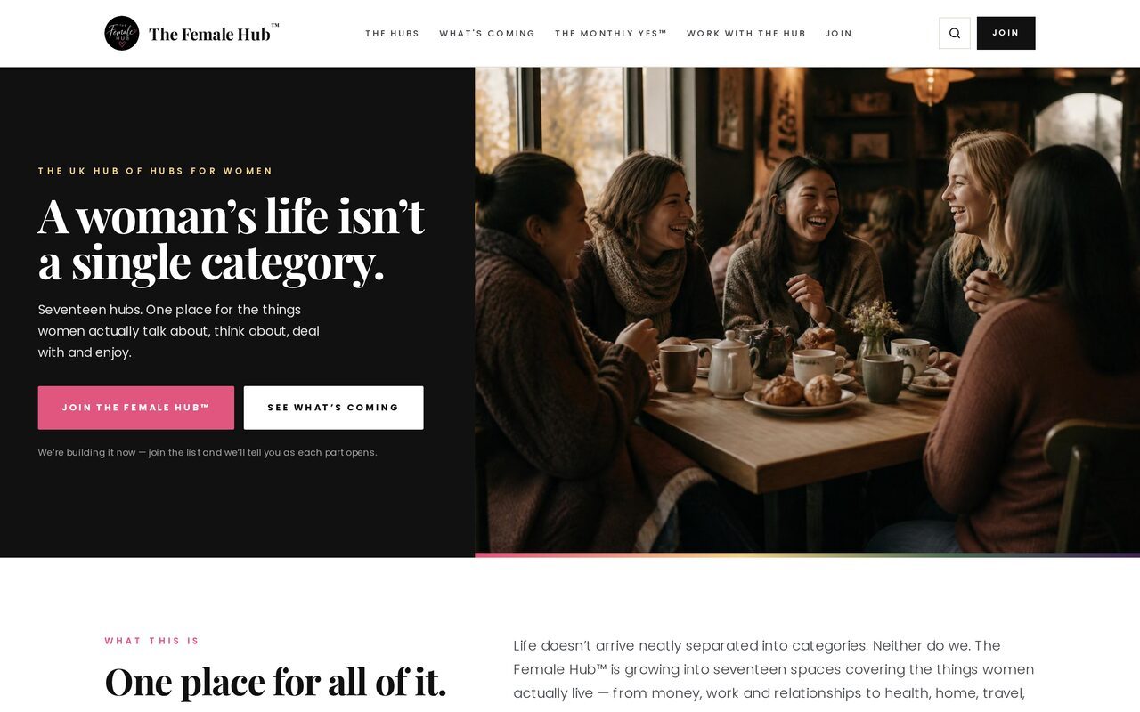 The Female Hub™ — homepage